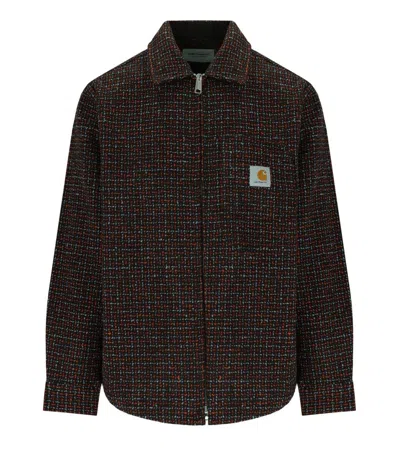 Carhartt Wip Bellamy Check Multicolored Shirt Jacket In Black