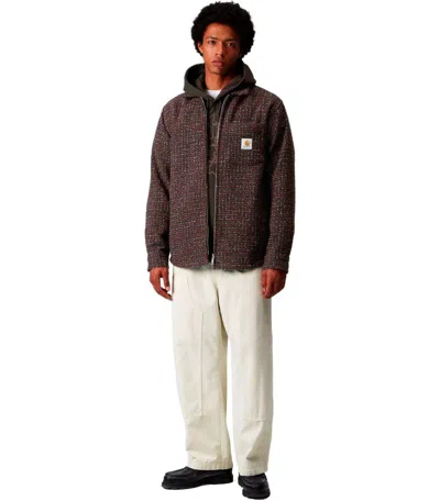 Carhartt Wip Bellamy Check Multicolored Shirt Jacket In Black