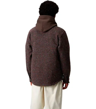 Carhartt Wip Bellamy Check Multicolored Shirt Jacket In Black