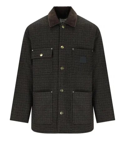 Carhartt Wip Lowis Chore Vitola Heather Jacket In Black