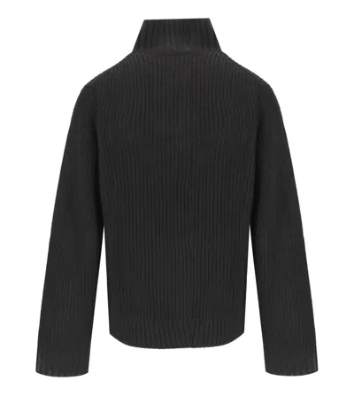 Carhartt Detroit Half Zip Acrylic Blend Sweater In Black