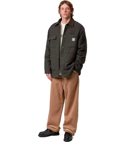 Carhartt Wip Lowis Chore Vitola Heather Jacket In Black