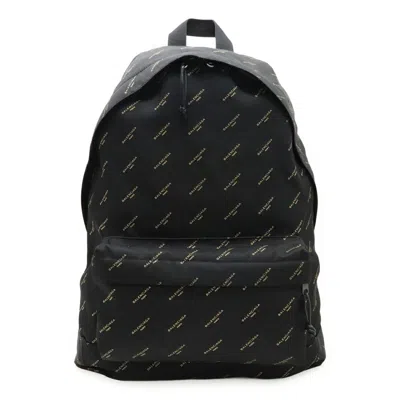 Pre-owned Balenciaga Black Gold Nylon Backpack () In Multi