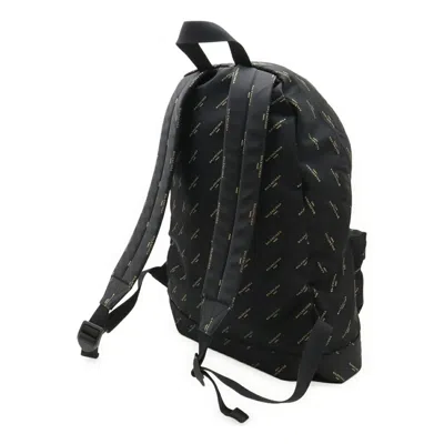 Pre-owned Balenciaga Black Gold Nylon Backpack () In Multi
