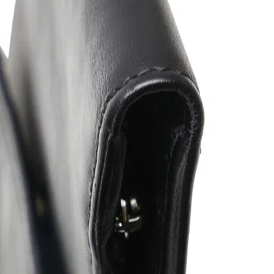 Pre-owned Balenciaga Black Leather Wallet (tri-fold) ()