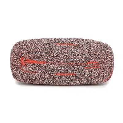 Pre-owned Balenciaga Black Orange White Canvas Leather Pouch Shoulder Bag ()