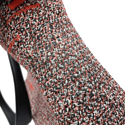 Pre-owned Balenciaga Black Orange White Canvas Leather Pouch Shoulder Bag ()