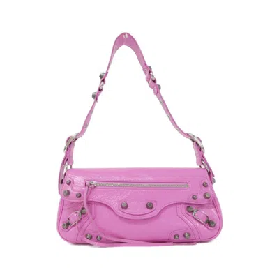 Pre-owned Balenciaga Pink Gold Leather Shoulder Bag ()