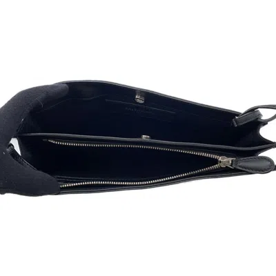 Pre-owned Balenciaga Navy Pochette Black Leather Pochette Shoulder Bag ()