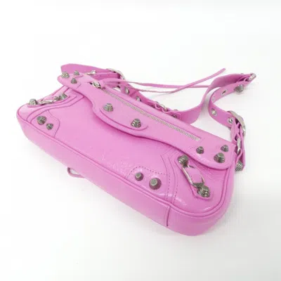 Pre-owned Balenciaga Pink Gold Leather Shoulder Bag ()