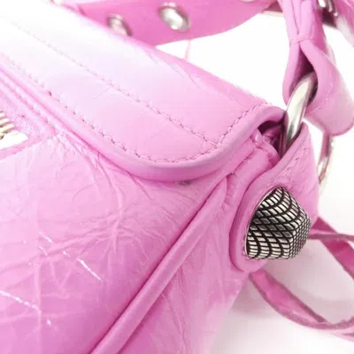 Pre-owned Balenciaga Pink Gold Leather Shoulder Bag ()