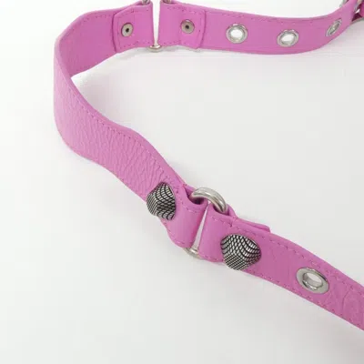 Pre-owned Balenciaga Pink Gold Leather Shoulder Bag ()