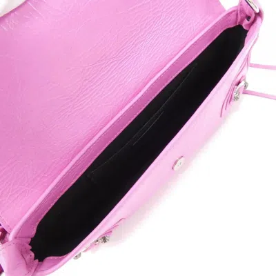 Pre-owned Balenciaga Pink Gold Leather Shoulder Bag ()