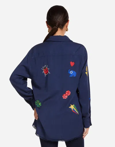 Lauren Moshi Sloane Lucky Elements In Black