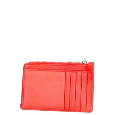 Pre-owned Balenciaga Red Color Leather Coin Purse/coin Case ()
