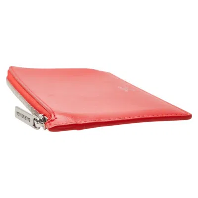 Pre-owned Balenciaga Red Color Leather Coin Purse/coin Case ()