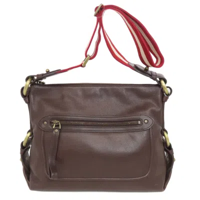 Pre-owned Bally Brown Leather Shoulder Bag ()