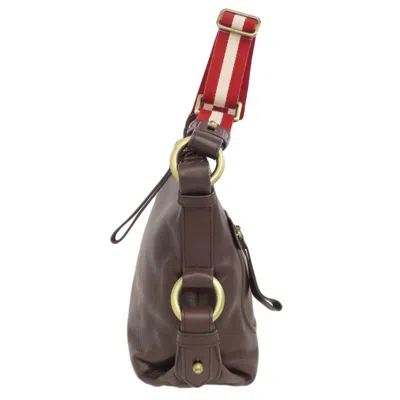 Pre-owned Bally Brown Leather Shoulder Bag ()
