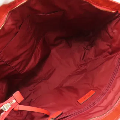 Pre-owned Bally Red Color Nylon Tote Bag ()