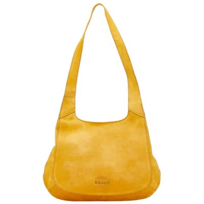 Pre-owned Bally Yellow Suede Leather Shoulder Bag ()
