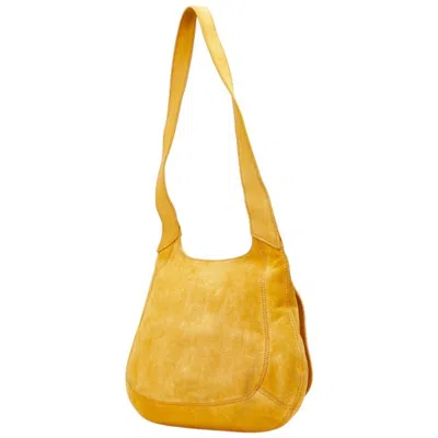 Pre-owned Bally Yellow Suede Leather Shoulder Bag ()