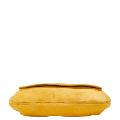 Pre-owned Bally Yellow Suede Leather Shoulder Bag ()