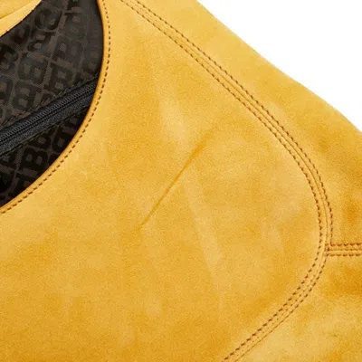 Pre-owned Bally Yellow Suede Leather Shoulder Bag ()