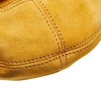 Pre-owned Bally Yellow Suede Leather Shoulder Bag ()