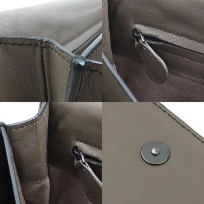 Pre-owned Bottega Veneta Black Brown Leather Clutch Bag () In Multi