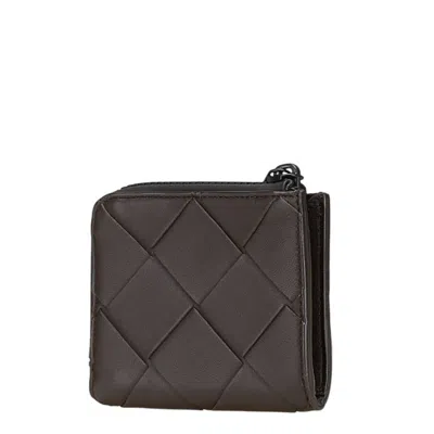 Pre-owned Bottega Veneta Brown Leather Wallet (bi-fold) ()