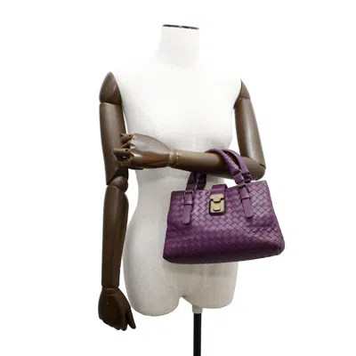 Pre-owned Bottega Veneta Intrecciato Purple Intrecciato Handbag Shoulder Bag ()