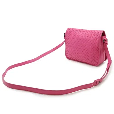Pre-owned Bottega Veneta Pink Intrecciato Pochette Shoulder Bag ()