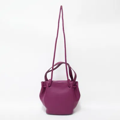 Pre-owned Bottega Veneta Purple Leather Handbag Shoulder Bag ()