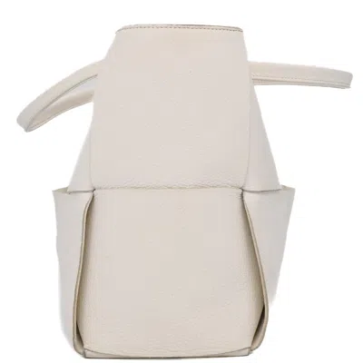 Pre-owned Bottega Veneta White Leather Tote Bag ()