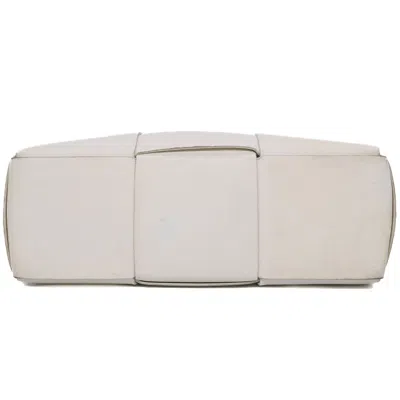 Pre-owned Bottega Veneta White Leather Tote Bag ()