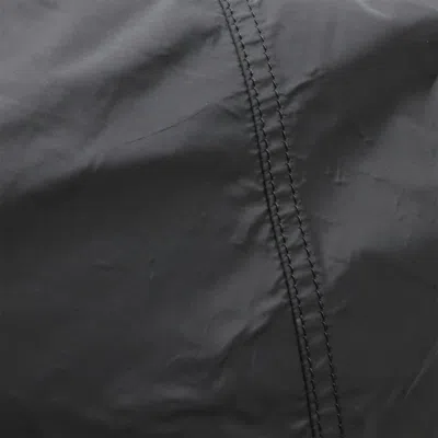 Pre-owned Burberry Beige Black Nylon Leather Shoulder Bag Tote Bag () In Multi