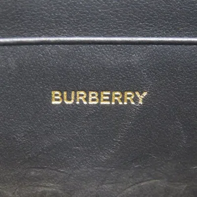 Pre-owned Burberry Black Leather Coin Purse/coin Case ()