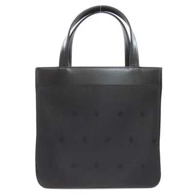 Pre-owned Burberry Black Nylon Leather Tote Bag ()