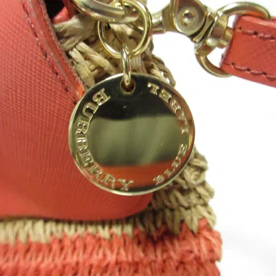 Pre-owned Burberry Blue Label Salmon Pink Leather Shoulder Bag ()