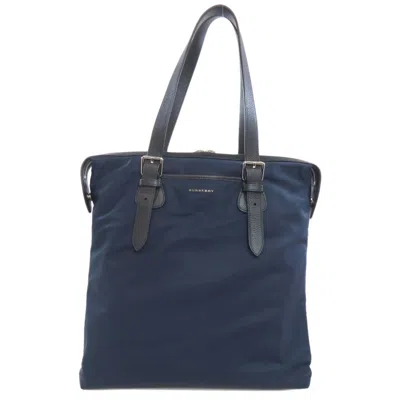 Pre-owned Burberry Blue Nylon Tote Bag ()