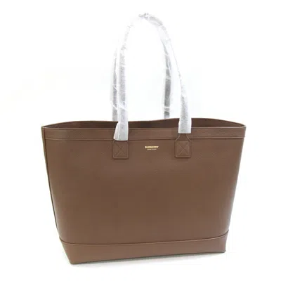 Pre-owned Burberry Brown Leather Tote Bag ()