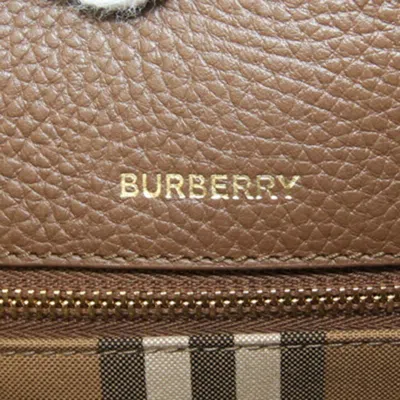 Pre-owned Burberry Brown Leather Tote Bag ()
