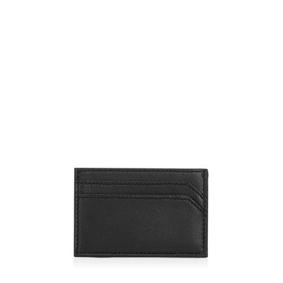 Shop Jimmy Choo Dean Black Nappa Cardholder With Gunmetal Stars In Black/gunmetal