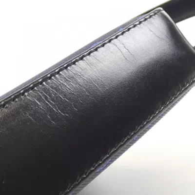 Pre-owned Bvlgari Black Blue Canvas Shoulder Bag () In Multi