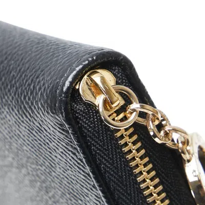 Pre-owned Bvlgari Black Leather Coin Purse/coin Case ()