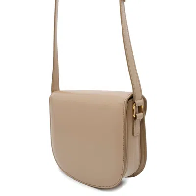 Pre-owned Celine Beige Leather Shoulder Bag () In Sand