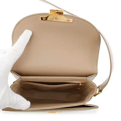 Pre-owned Celine Beige Leather Shoulder Bag () In Sand