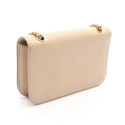 Pre-owned Celine Beige Leather Shoulder Bag () In Sand