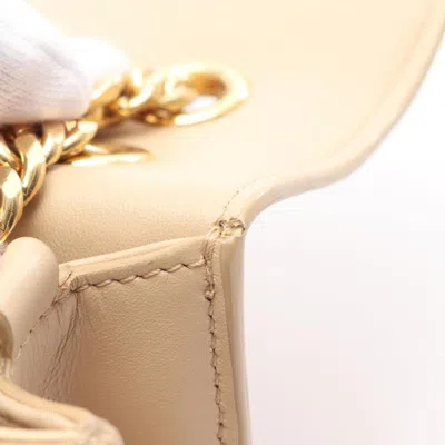 Pre-owned Celine Beige Leather Shoulder Bag () In Sand