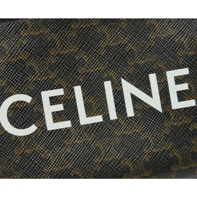Pre-owned Celine Black Canvas Coin Purse/coin Case ()